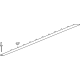 GM 84760388 Insert Strip, Driver Side