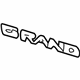 GM 22650199 Nameplate, Black, Front