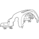 GM 87834452 Upper Shroud, Backen Black