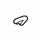 GM 15263174 Sunvisor Cover, Passenger Side