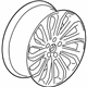 GM 22976141 Wheel, Alloy, Rear