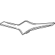 GM 42496857 Upper Molding, Black, Front Driver Side
