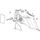 GM 84957536 Lower Quarter Trim, Rear Driver Side