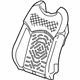 GM 84107579 Seat Back Pad, Front