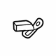 GM 22753551 Recline Handle, Black, Front