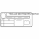 GM 95470244 Tire Info Label