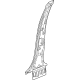 GM 60008625 Inner Center Pillar, Driver Side