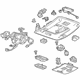 GM 84215142 Roof Console