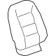 GM 84244986 Seat Back Cover, Black, Front