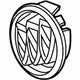 GM 39104440 Emblem, Black, Front