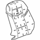 GM 22960977 Seat Back Pad, Front