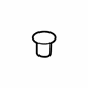GM 11546361 Lock Pillar Trim Fastener