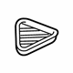 GM 23328522 Defroster Grille, Black, Driver Side