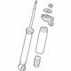 GM 84936912 Shock Absorber, Rear Upper Driver Side