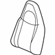 GM 19331411 Seat Back Cover, Driver Side
