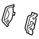 GM 84082724 Armrest Bracket, Black, Rear