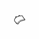 GM 84538004 Access Cover, Jet Black, Rear Lower Driver Side