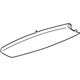 GM 84445040 Upper Gate Trim, Jet Black