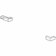 GM 15255381 Seat Cushion Pad, Rear Driver Side