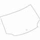 GM 84225025 Lift Gate Glass, Rear