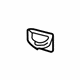 GM 10289856 Ashtray, Gray, Front