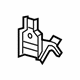 GM 13256220 Radiator Upper Bracket