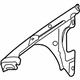 GM 22855930 Upper Rail, Front Outer Driver Side