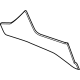 GM 22964149 Front Trim, Black, Driver Side