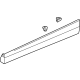 GM 42810318 Lower Molding, Front Driver Side