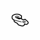 GM 20907786 Floor Cover Hook, Black, Rear