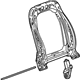 GM 13503302 Seat Back Frame, Front
