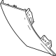 GM 84651910 Filler Panel, Black, Lower Outer Passenger Side