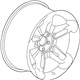 GM 15104064 Wheel, Alloy, Silver, Front