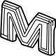 GM 84237677 Emblem, Fuse Red