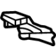 GM 39112483 Baffle, Lower Driver Side