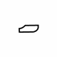 GM 20887284 Release Handle Bezel, Black, Rear