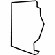 GM 20983551 Kick Panel, Rear Passenger Side
