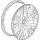 GM 84580952 Wheel, Alloy, Rear