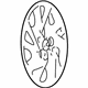 GM 9593210 Wheel Cover, Silver Spark