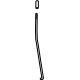 GM 84201475 Lock Rod, Front Driver Side