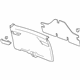 GM 84293748 Lower Gate Trim, Gray, Driver Side