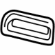 GM 42627312 Seat Belt Guide, Jet Black, Driver Side