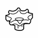 GM 92243047 Retainer Plate Retainer Nut