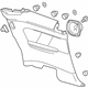 GM 20966118 Lower Quarter Trim, Front Passenger Side