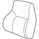 GM 12459193 Seat Back Cover, Front