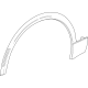 GM 85626359 Wheel Opening Molding, Black, Front Driver Side