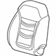 GM 23322829 Seat Back Cover, Black, Front