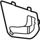 GM 84873461 Seat Belt Bezel, Black, Rear Driver Side