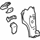 GM 23489122 Hinge Pillar Reinforcement, Rear Outer Driver Side