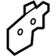 GM 23395518 Rear Reinforcement Bracket, Front Driver Side